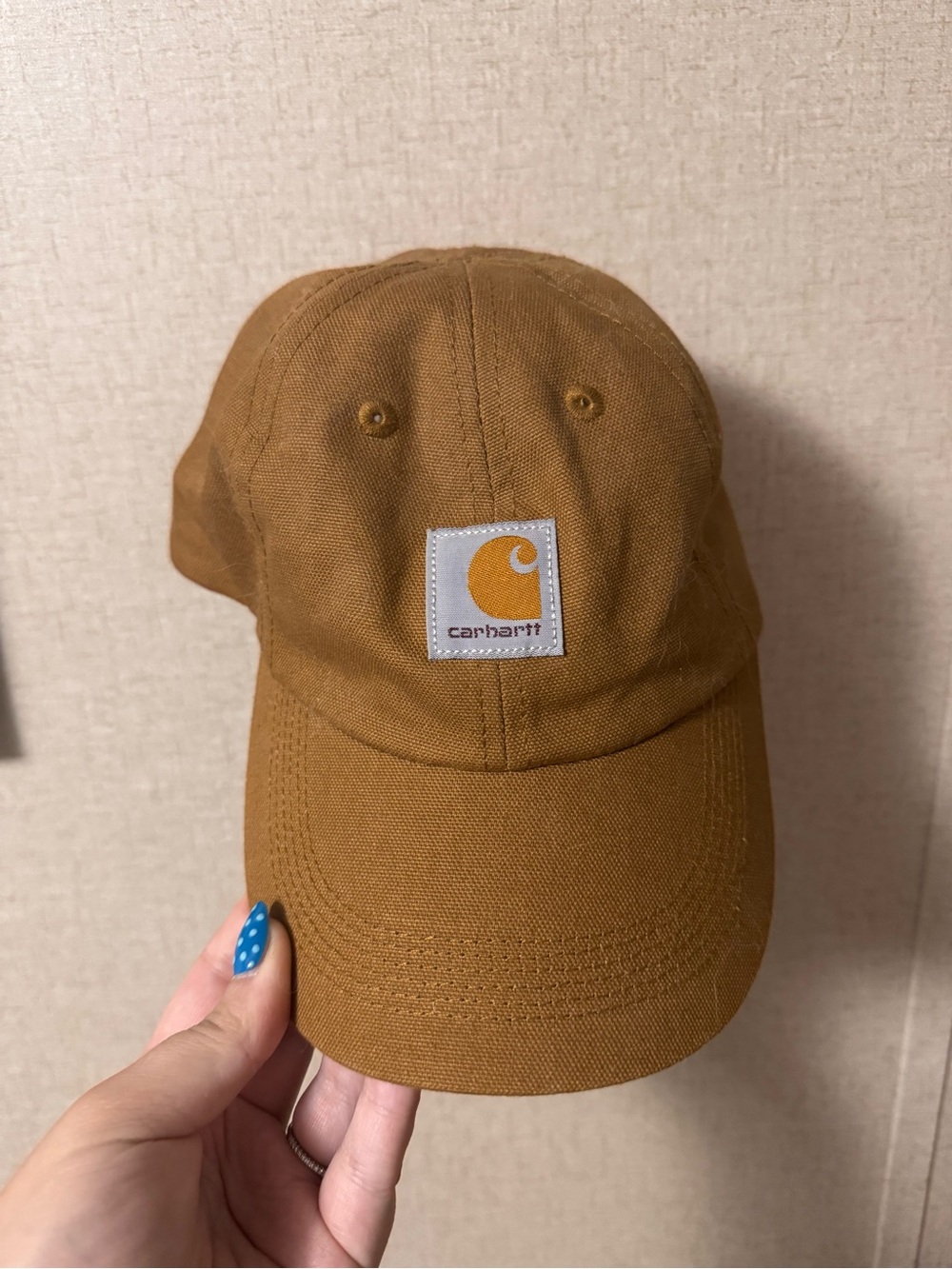 Carhartt Tan/Brown Canvas Low-Profile Cap